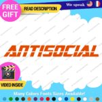 Antisocial JDM Banner Decals Stickers Vinyl Euro Message Anti Social Windshield - Image 7