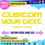 Extra Large Custom Text Name Perso SIgn Pepsi Font Lettering Decal Vinyl Sticker - Image 11