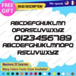 Extra Large Custom Text Name Perso SIgn Pepsi Font Lettering Decal Vinyl Sticker - Image 3