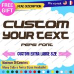 Extra Large Custom Text Name Perso SIgn Pepsi Font Lettering Decal Vinyl Sticker - Image 25