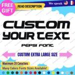 Extra Large Custom Text Name Perso SIgn Pepsi Font Lettering Decal Vinyl Sticker - Image 8