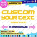 Extra Large Custom Text Name Perso SIgn Pepsi Font Lettering Decal Vinyl Sticker - Image 10