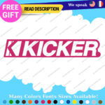 Fits Kicker Audio Red Car Sound Stickers Decal Speaker Subwoofers Amplifiers Car - Image 16