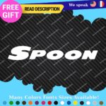 Fits Spoon Sport Decal Stickers Vinyl Honda Civic JDM Tuning Wheel Turbo Rim Mag