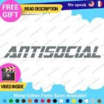 Antisocial JDM Banner Decals Stickers Vinyl Euro Message Anti Social Windshield - Image 19