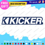 Fits Kicker Audio Red Car Sound Stickers Decal Speaker Subwoofers Amplifiers Car - Image 26