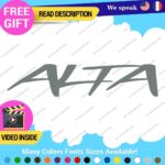 Fits Alta Performance Sticker Vinyl Decal Mini Cooper Clubman Intake Air cooler