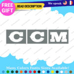 Fits CCM Hockey Decals Stickers Vinyl Classic Vintage Helmet Ice Skate Game Logo