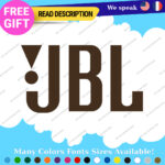 Fits JBL Decals Stickers Speaker Bluetooth Headphone Earbuds Black Matte Music