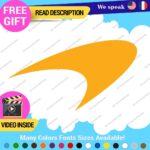 Fits Orange McLaren Decals Stickers Vinyl Mc Automotive F1 Brake Laren Wheels