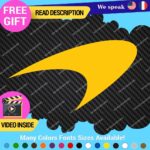 Fits Orange McLaren Decals Stickers Vinyl Mc Automotive F1 Brake Laren Wheels - Image 4