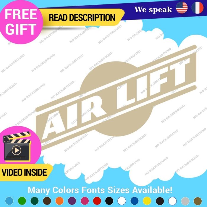 Fits White Air Lift Performance Decals Stickers Vinyl Airmax Suspension Link - Image 11