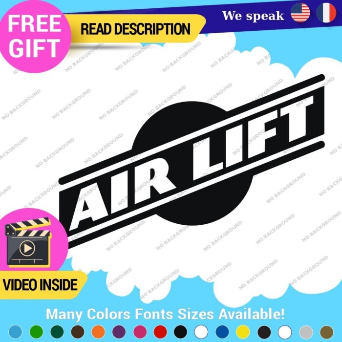 Fits White Air Lift Performance Decals Stickers Vinyl Airmax Suspension Link - Image 19