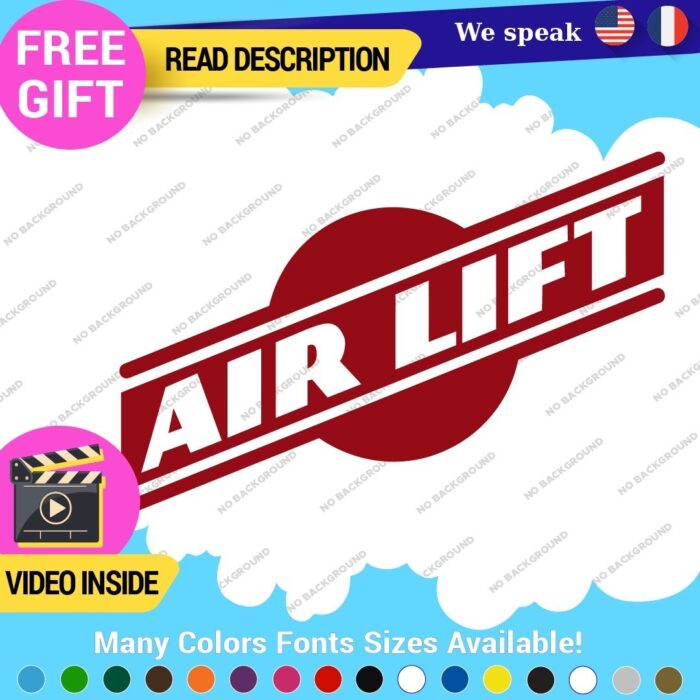 Fits White Air Lift Performance Decals Stickers Vinyl Airmax Suspension Link - Image 22