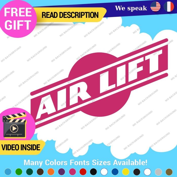 Fits White Air Lift Performance Decals Stickers Vinyl Airmax Suspension Link - Image 25