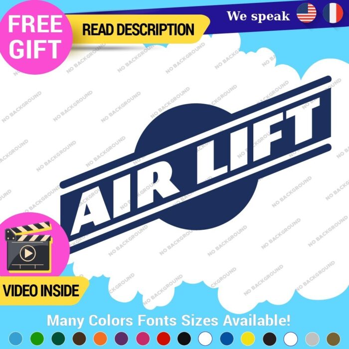 Fits White Air Lift Performance Decals Stickers Vinyl Airmax Suspension Link - Image 1