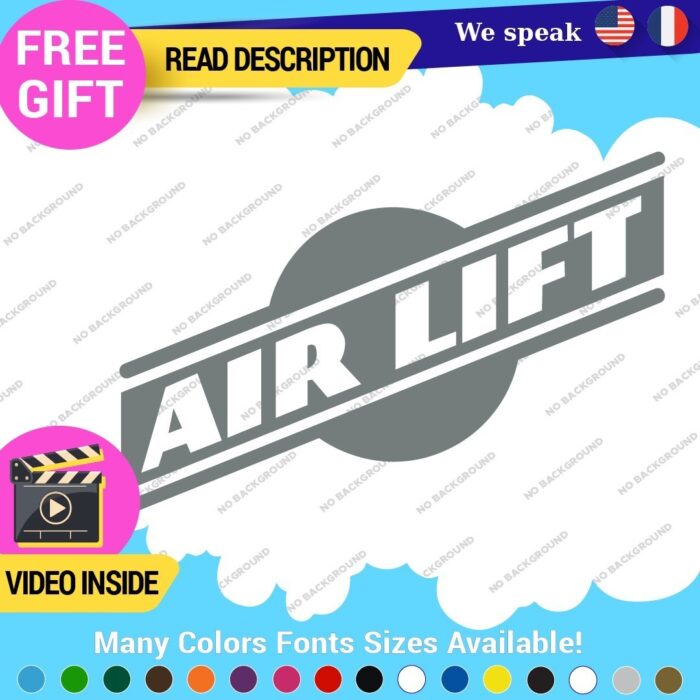 Fits White Air Lift Performance Decals Stickers Vinyl Airmax Suspension Link - Image 9
