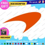 Fits Orange McLaren Decals Stickers Vinyl Mc Automotive F1 Brake Laren Wheels - Image 31