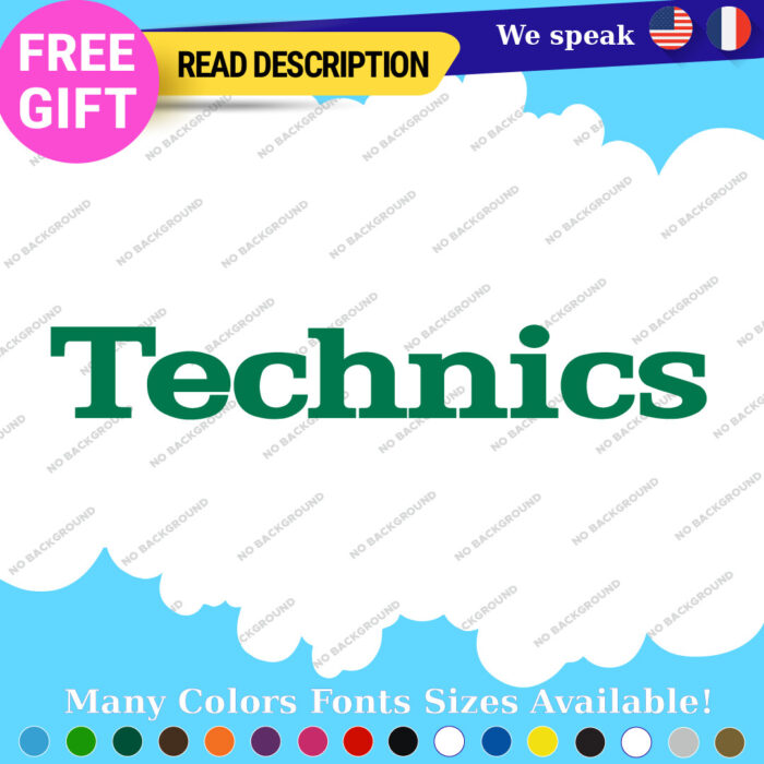 Fits Technics Decals Stickers Vinyl Turntable Amplifier Speaker Equalizer Box - Image 12