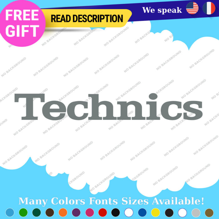 Fits Technics Decals Stickers Vinyl Turntable Amplifier Speaker Equalizer Box - Image 15