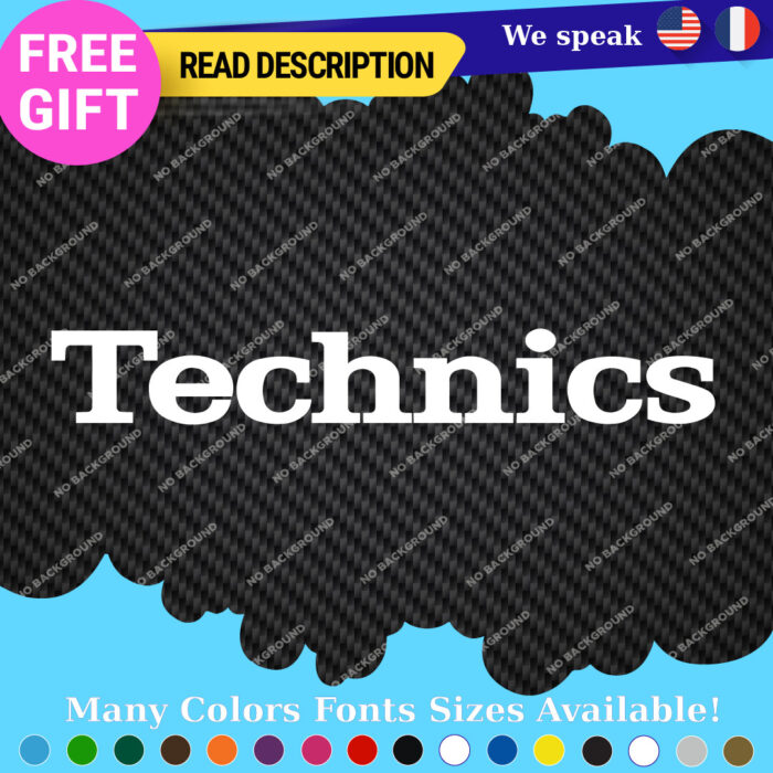 Fits Technics Decals Stickers Vinyl Turntable Amplifier Speaker Equalizer Box - Image 23
