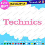 Fits Technics Decals Stickers Vinyl Turntable Amplifier Speaker Equalizer Box - Image 6