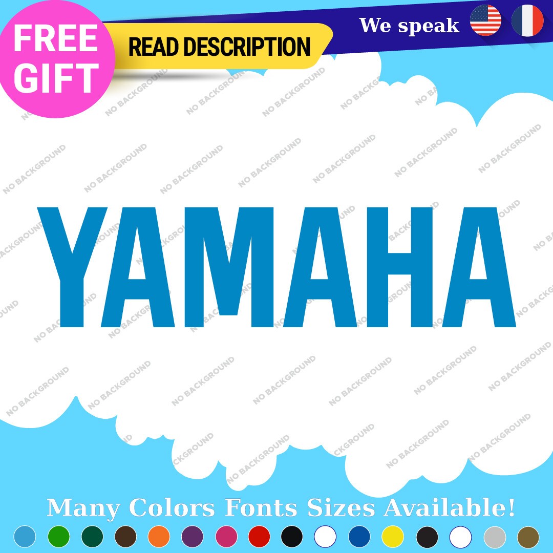 Fits Yamaha Decals Stickers Vinyl Music Motorcycle Snowmobile Motocross ATV Bike 297353858372 Fits Yamaha Decals Stickers Vinyl Music Motorcycle Snowmobile Motocross ATV Bike - Image 1