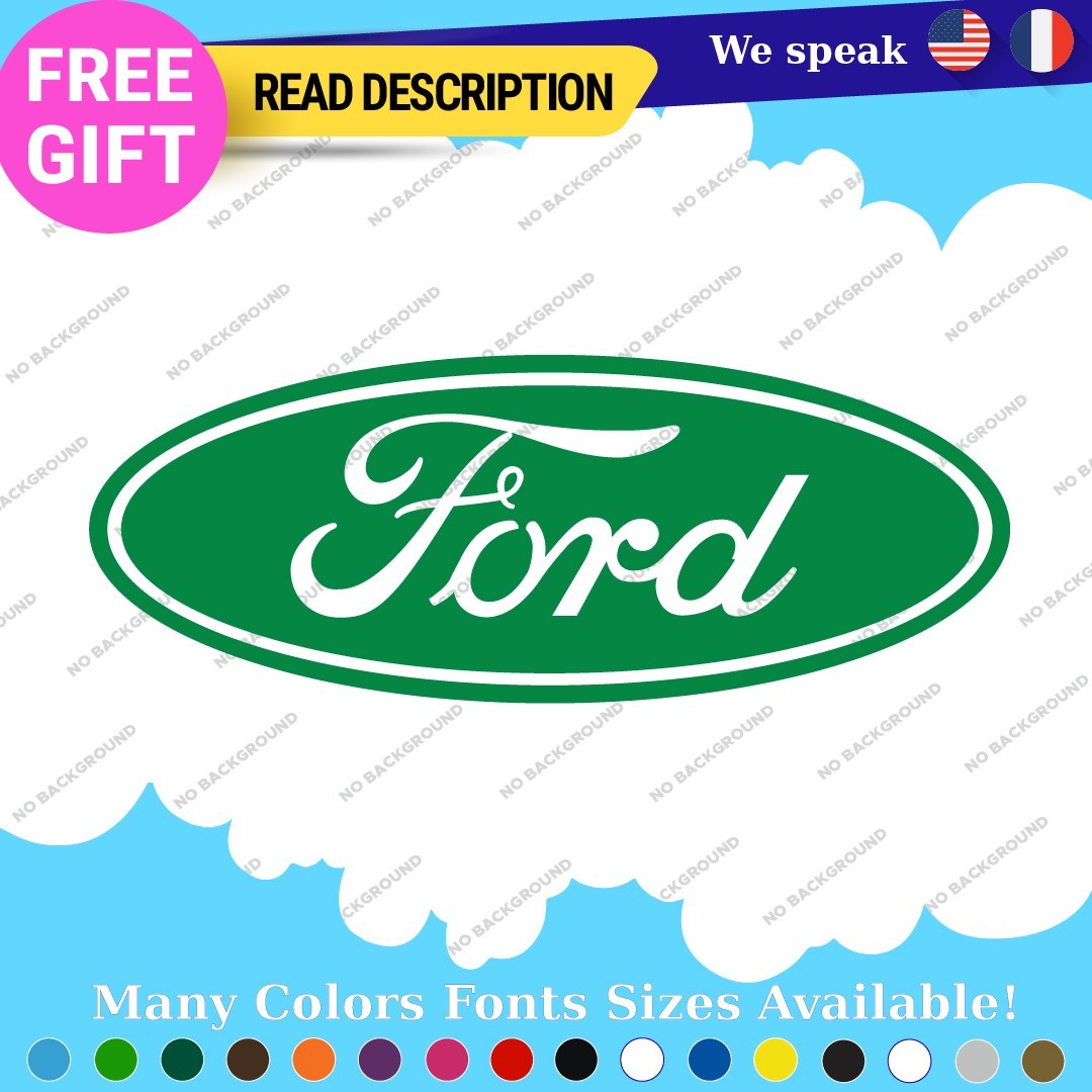 Fits Oval Ford Decal Sticker Vinyl Vintage Mustang Car Emblem Truck Build Escor - Image 20