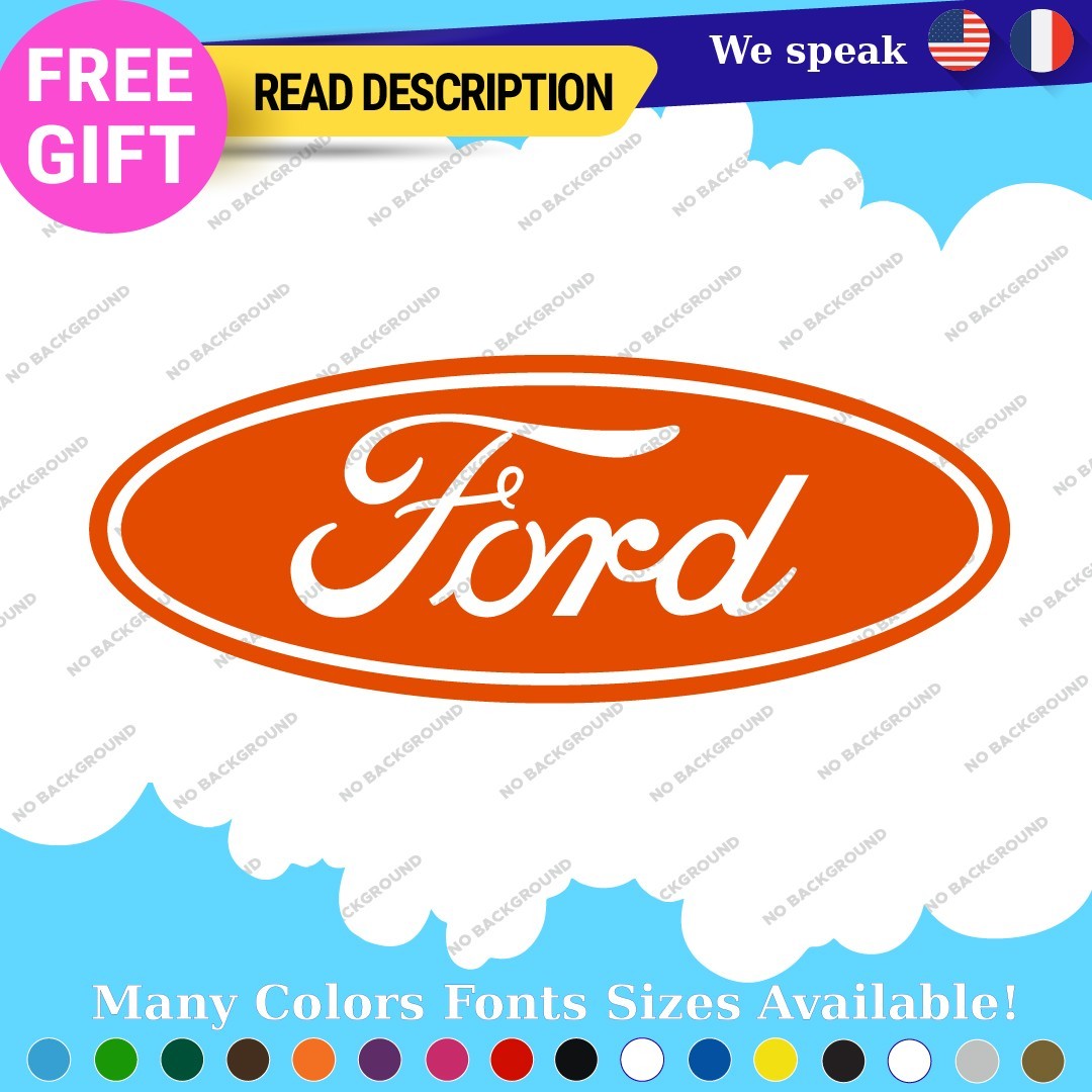 Fits Oval Ford Decal Sticker Vinyl Vintage Mustang Car Emblem Truck Build Escor - Image 17