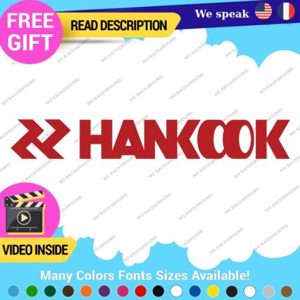 Fits Hankook Tires Stickers Decals Vinyl JDM Performance Racing Tuning Lettering