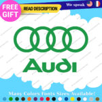 Fits Audi Quattro Decals Stickers Vinyl Door Sport Ring Racing Silver Car e-tron - Image 20