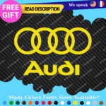 Fits Audi Quattro Decals Stickers Vinyl Door Sport Ring Racing Silver Car e-tron - Image 8