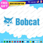 Fits BobCat Decals Stickers Vinyl Excavator Head Machinery Door Skid Steer Load - Image 24