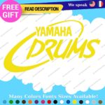 Fits Yamaha Drums Oval Decals Stickers Vinyl Replacement Band Percussion Bass - Image 16
