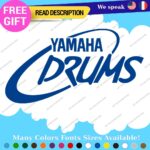 Fits Yamaha Drums Oval Decals Stickers Vinyl Replacement Band Percussion Bass