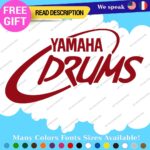 Fits Yamaha Drums Oval Decals Stickers Vinyl Replacement Band Percussion Bass - Image 17