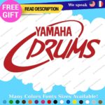 Fits Yamaha Drums Oval Decals Stickers Vinyl Replacement Band Percussion Bass - Image 18