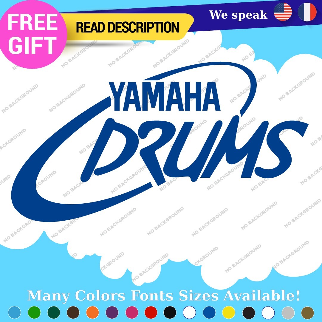 Fits Yamaha Drums Oval Decals Stickers Vinyl Replacement Band Percussion Bass 297353876492 Fits Yamaha Drums Oval Decals Stickers Vinyl Replacement Band Percussion Bass - Image 1
