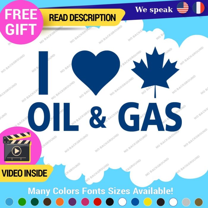 Love Oil Gas Canadian Stickers Decals Vinyl Diesel Fuel Gas Truck Fuel Jet - Image 12
