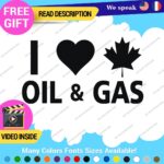 Love Oil Gas Canadian Stickers Decals Vinyl Diesel Fuel Gas Truck Fuel Jet
