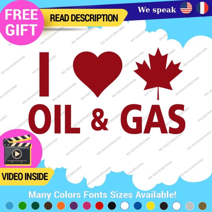 Love Oil Gas Canadian Stickers Decals Vinyl Diesel Fuel Gas Truck Fuel Jet - Image 5