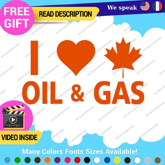 Love Oil Gas Canadian Stickers Decals Vinyl Diesel Fuel Gas Truck Fuel Jet - Image 7