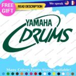 Fits Yamaha Drums Oval Decals Stickers Vinyl Replacement Band Percussion Bass - Image 27