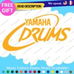 Fits Yamaha Drums Oval Decals Stickers Vinyl Replacement Band Percussion Bass - Image 26