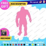 Bigfoot Yeti  Walking Face Decals Sticker Vinyl  Silouhette Beard Sasquatch Walk - Image 8