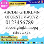 Custom Text Name Time New Roman Fonts Lettering Die Cut Decals Vinyl Sticker 651 - Image 3