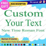 Custom Text Name Time New Roman Fonts Lettering Die Cut Decals Vinyl Sticker 651 - Image 21