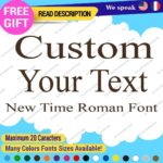 Custom Text Name Time New Roman Fonts Lettering Die Cut Decals Vinyl Sticker 651 - Image 22