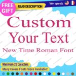 Custom Text Name Time New Roman Fonts Lettering Die Cut Decals Vinyl Sticker 651 - Image 8