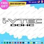 IVTEC Turbo DOHC Decal Sticker Vinyl Honda Civic Accord JDM Drift RSX Type VTEC